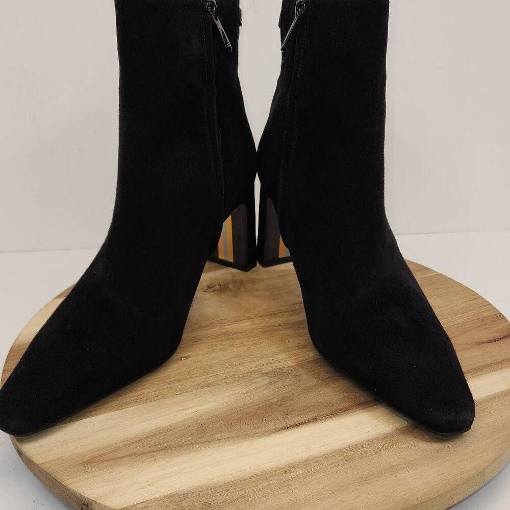 Sam Edelman Saige Ankle Boots Black Suede Women's Size 10 M - Picture 9 of 13